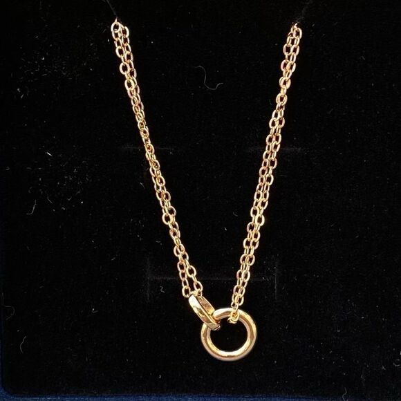 NIB New Mothers Daughter Gold Interlocking Circle Necklace Gift Set. - Picture 3 of 7